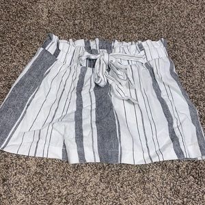 Striped Linen Shorts